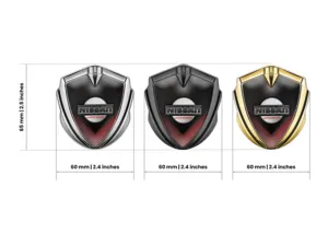 Nissan Metal Emblema Insignia Extremo Plano Sólido